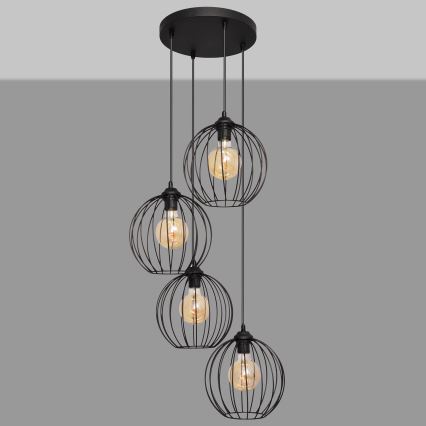 Suspension filaire MERCURE 4xE27/15W/230V