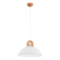 Suspension filaire MIGOT 1xE27/15W/230V beige/doré