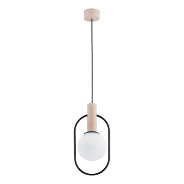 Suspension filaire MIKI 1xE14/10W/230V noir/beige