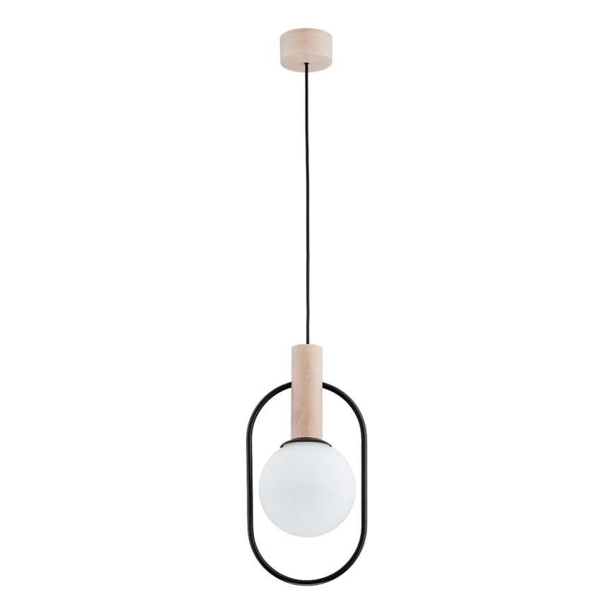 Suspension filaire MIKI 1xE14/10W/230V noir/beige
