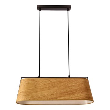 Suspension filaire MILBURY 2xE27/40W/230V marron
