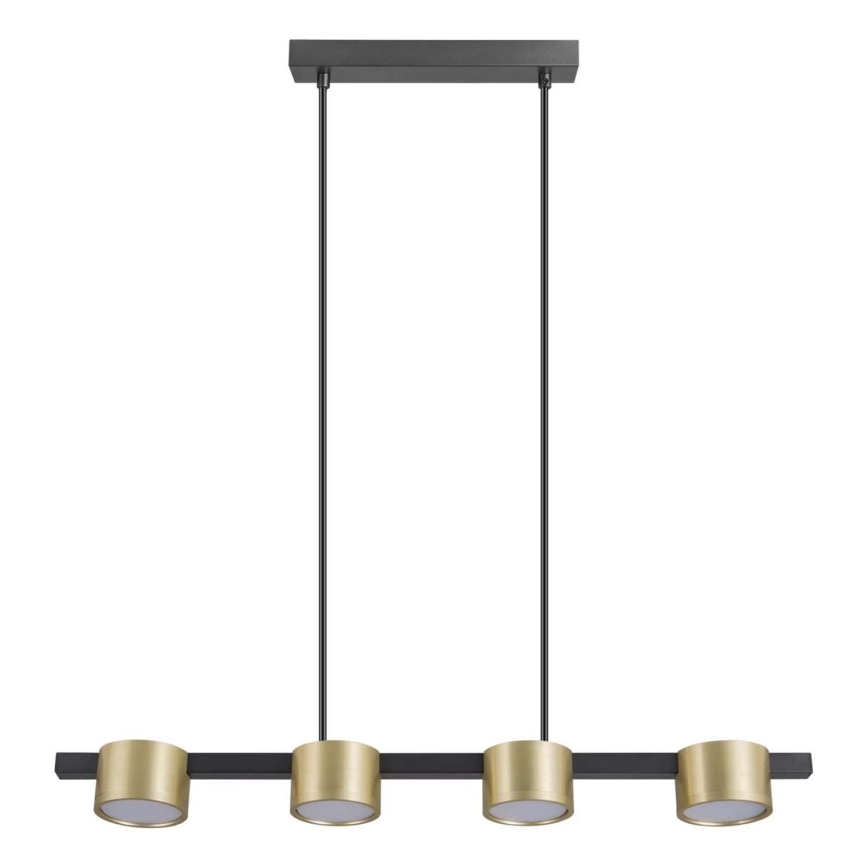 Suspension filaire MIRELLA 4xGX53/6W/230V doré/noir