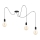 Suspension filaire MIROS 3xE27/60W/230V araignée noir