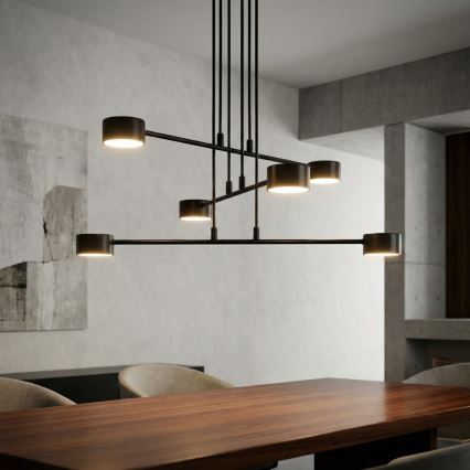 Suspension filaire MODUS 6xGX53/10W/230V noir