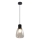 Suspension filaire MOLDO 1xE27/40W/230V noir/transparent
