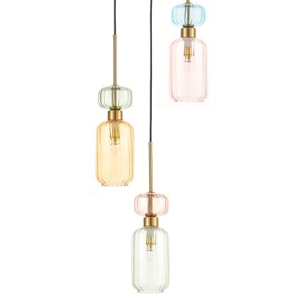 Suspension filaire MOLLY 3xE14/40W/230V d. 38 cm coloré