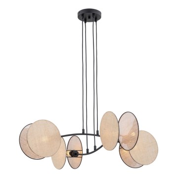 Suspension filaire MOTIF 4xE14/10W/230V beige