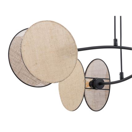 Suspension filaire MOTIF 4xE14/10W/230V beige
