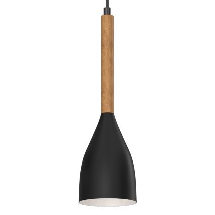 Suspension filaire MUZA NEW 3xE27/60W/230V noire