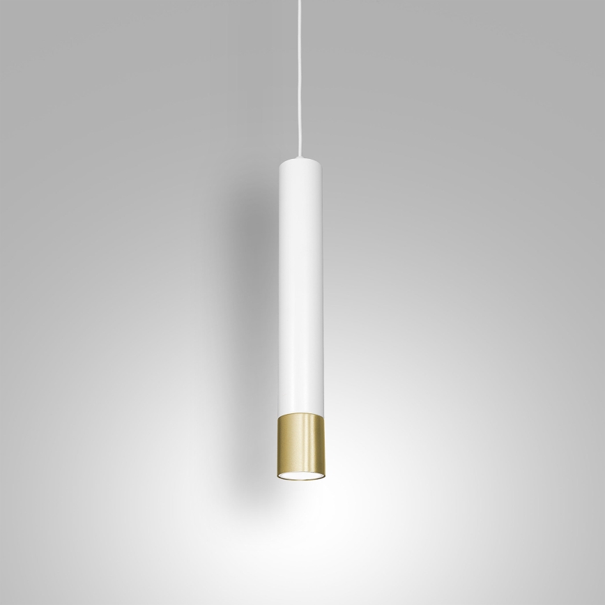 Suspension filaire NEST 1xGU10/8W/230V blanc/doré