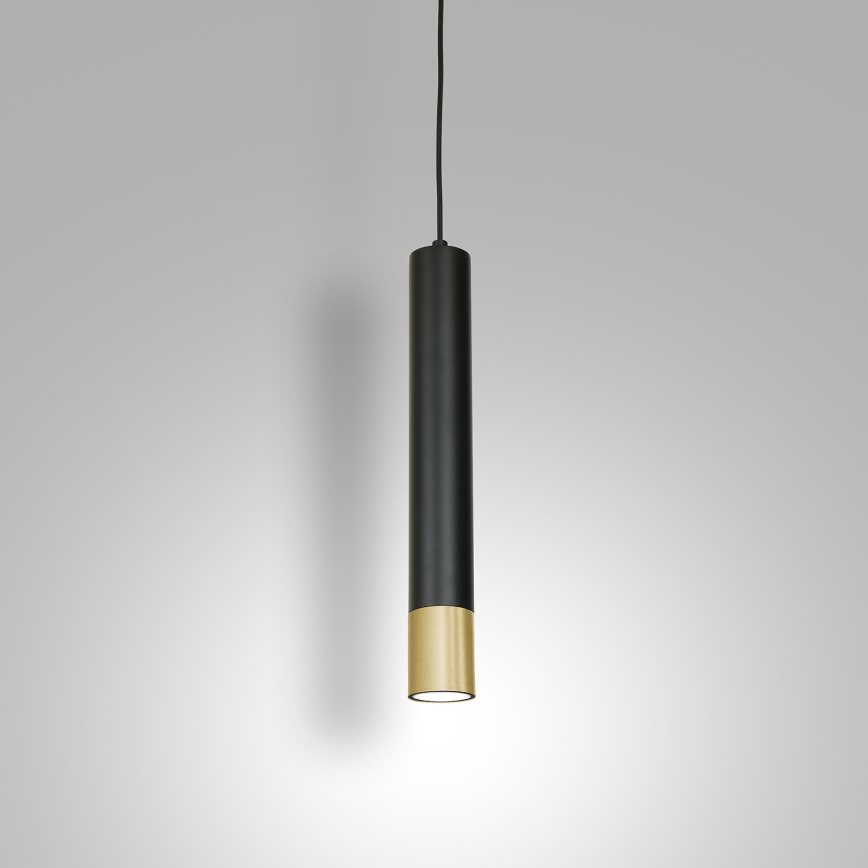 Suspension filaire NEST 1xGU10/8W/230V noir/doré