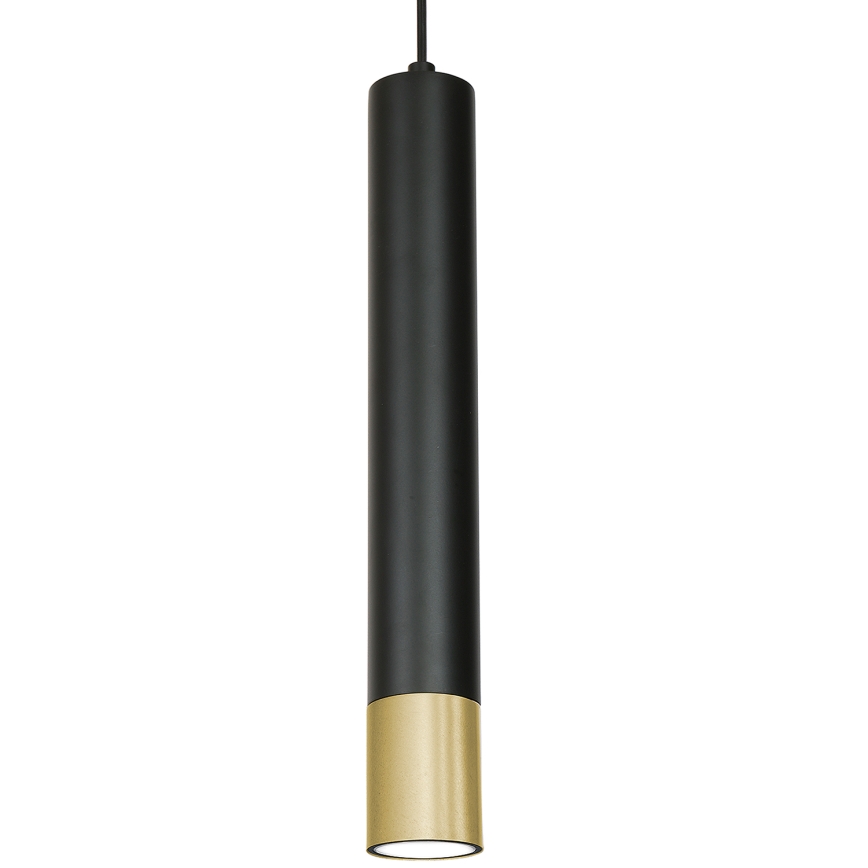 Suspension filaire NEST 1xGU10/8W/230V noir/doré