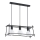 Suspension filaire NETI 3xE27/15W/230V noir