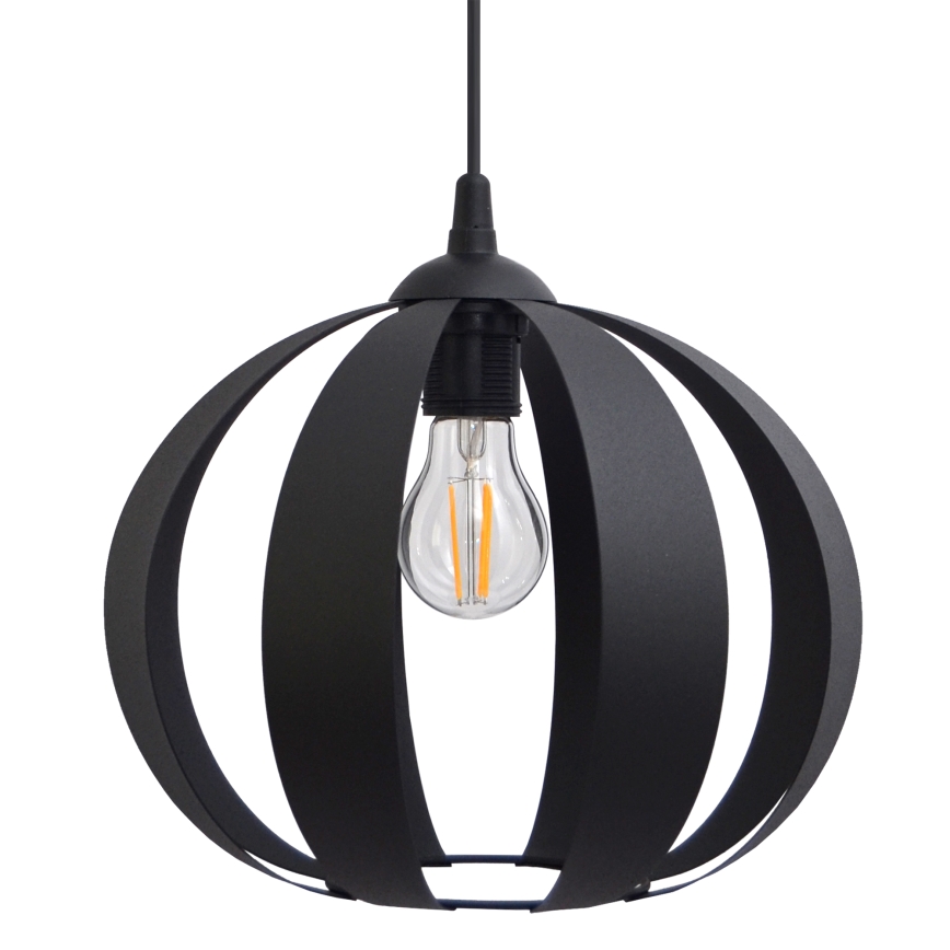 Suspension filaire NEWTON 1xE27/15W/230V noir