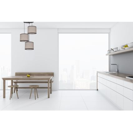 Suspension filaire NEXO 3xE27/60W/230V d. 45 cm