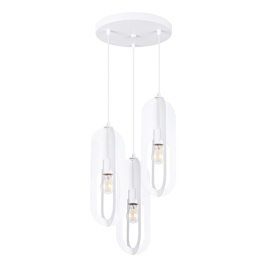 Suspension filaire NICUS 3xE27/15W/230V blanc