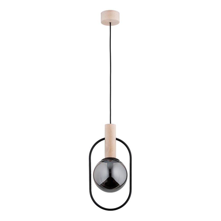 Suspension filaire NIKI 1xE14/10W/230V noir/beige