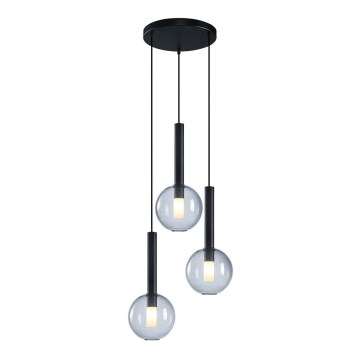 Suspension filaire NIKO 3xG9/9W/230V noir