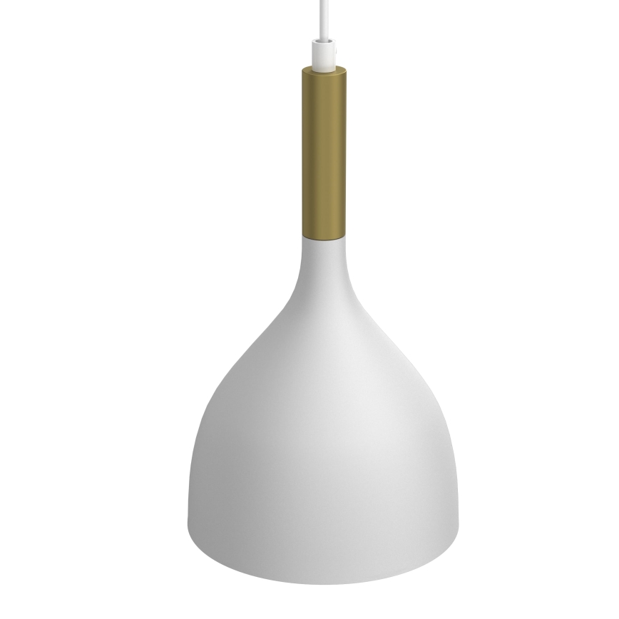 Suspension filaire NOAK 2xE27/15W/230V blanc/doré