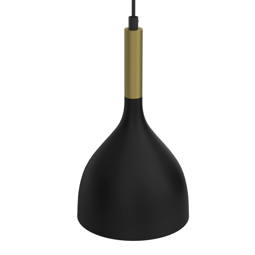 Suspension filaire NOAK 2xE27/15W/230V noir/doré