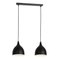 Suspension filaire NOAK 2xE27/15W/230V noir