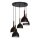 Suspension filaire NOAK WOOD 5xE27/15W/230V noir/hêtre