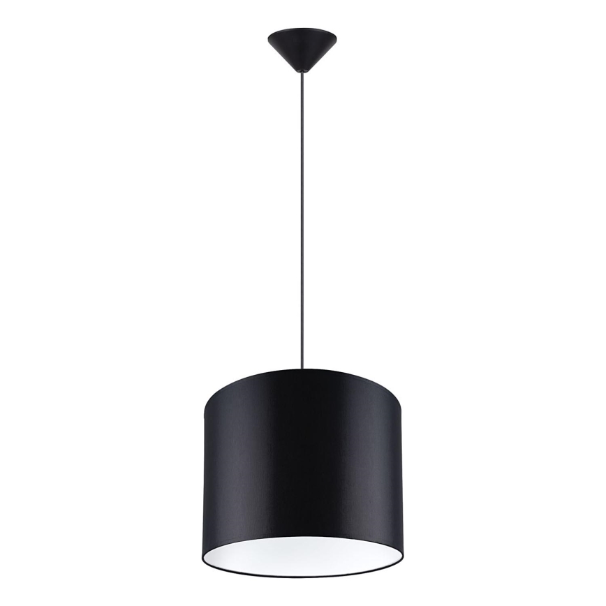 Suspension filaire NOVA 1xE27/15W/230V d. 30 cm noir