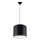 Suspension filaire NOVA 1xE27/15W/230V d. 30 cm noir