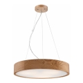 Suspension filaire OAK 3xE27/60W/230V chêne ø 47,5 cm