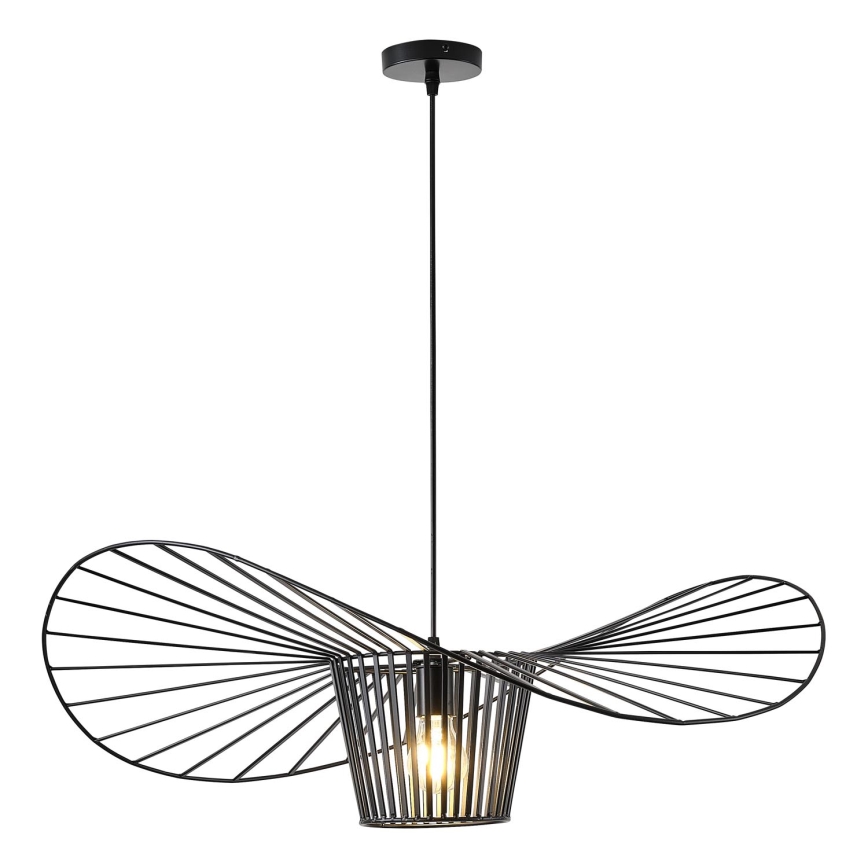 Suspension filaire OGGI 1xE27/40W/230V d. 80 cm noir