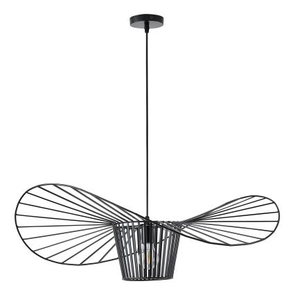 Suspension filaire OGGI 1xE27/40W/230V d. 80 cm noir