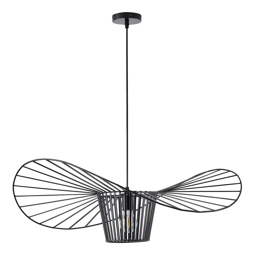 Suspension filaire OGGI 1xE27/40W/230V d. 80 cm noir