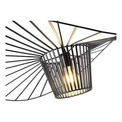 Suspension filaire OGGI 1xE27/40W/230V d. 80 cm noir