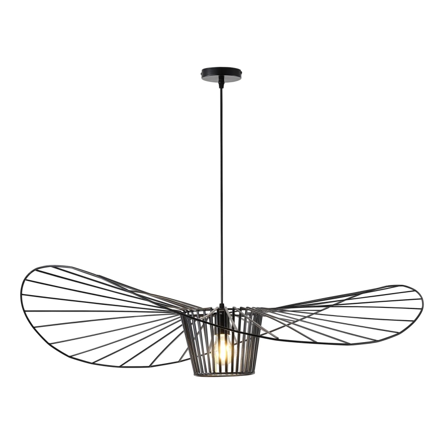 Suspension filaire OGGI 1xE27/40W/230V d. 100 cm noir