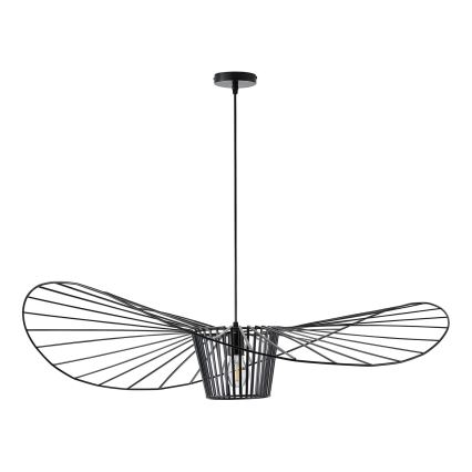 Suspension filaire OGGI 1xE27/40W/230V d. 100 cm noir