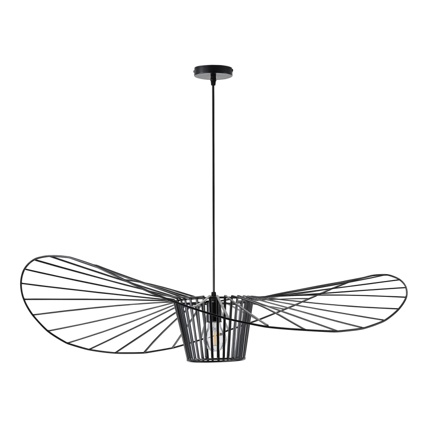 Suspension filaire OGGI 1xE27/40W/230V d. 100 cm noir