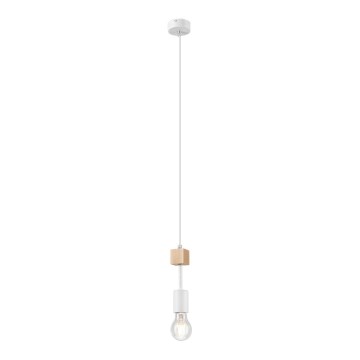 Suspension filaire ORAZIO 1xE27/60W/230V hêtre - certifié FSC