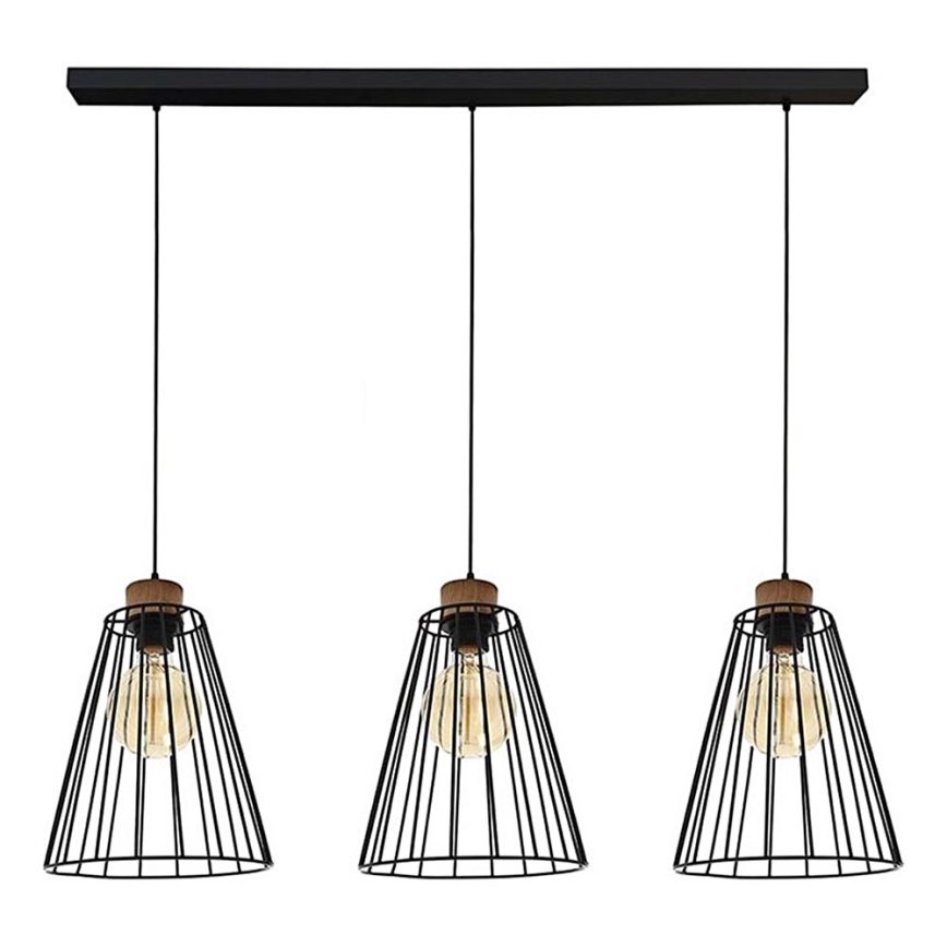 Suspension filaire ORAZIO 3xE27/60W/230V pin