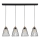 Suspension filaire ORAZIO 4xE27/60W/230V chêne