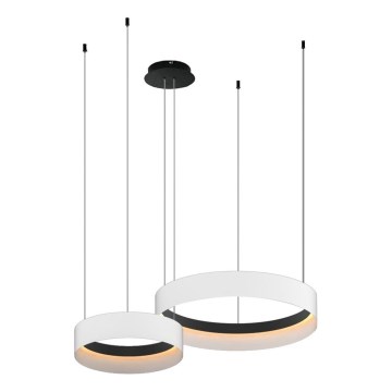 Suspension filaire ORBITA LED/72W/230V blanc/noir