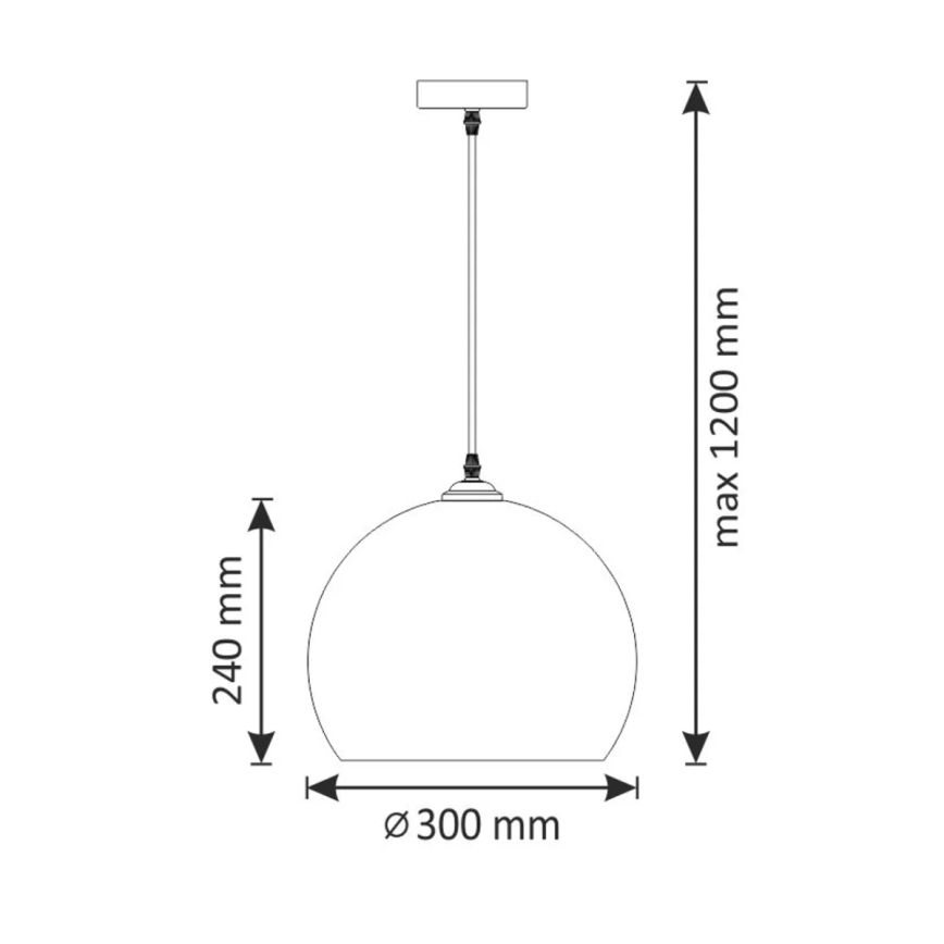Suspension filaire OTIS 1xE27/20W/230V d. 30 cm