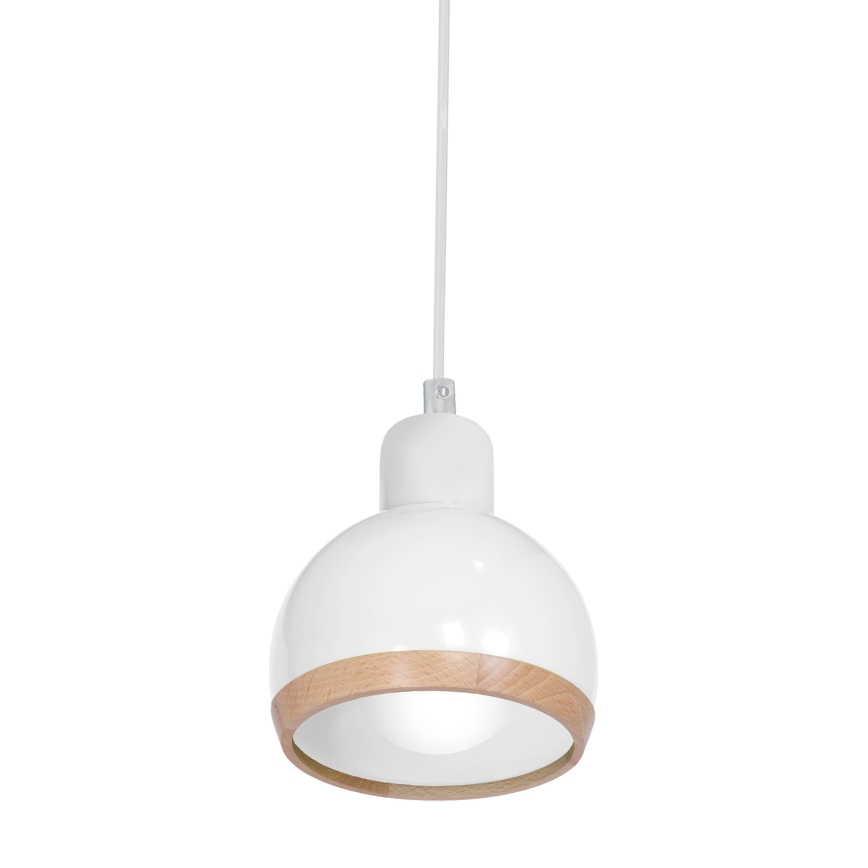Suspension filaire OVAL 1xE27/60W/230V blanche