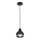 Suspension filaire OVAL 1xE27/60W/230V noire