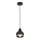 Suspension filaire OVAL 1xE27/60W/230V noire