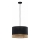 Suspension filaire PAGLIA 1xE27/15W/230V noir/rotin