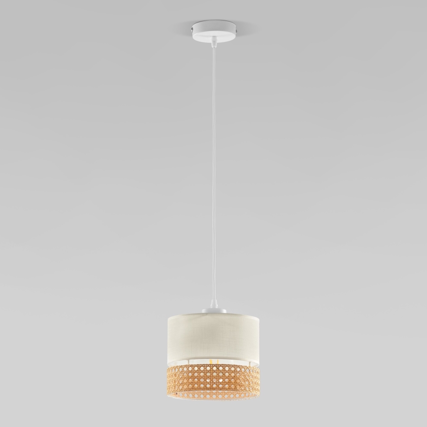 Suspension filaire PAGLIA 1xE27/60W/230V blanc