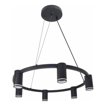 Suspension filaire PARIS 6xGU10/12W/230V noir