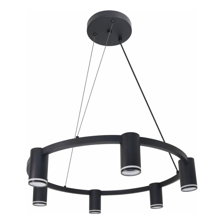 Suspension filaire PARIS 6xGU10/12W/230V noir