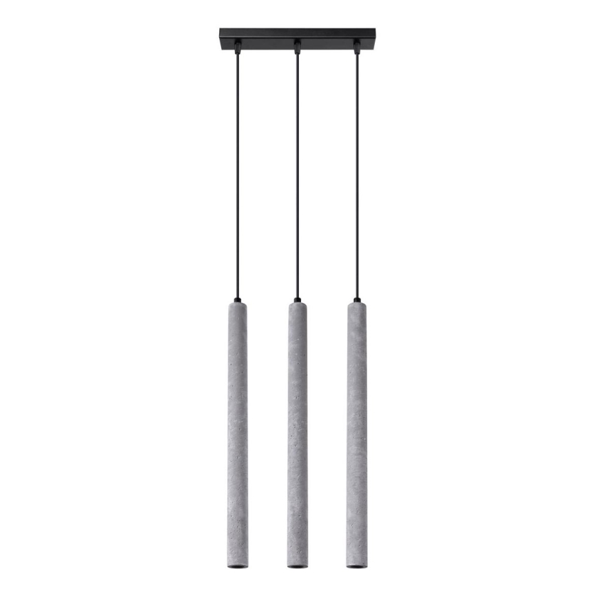 Suspension filaire PASTELO 3xG9/8W/230V béton