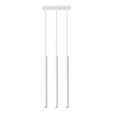 Suspension filaire PASTELO 3xG9/8W/230V blanc